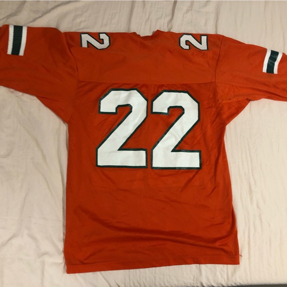 Vintage Miami Hurricanes 1980’s Retro Football Jersey - Picture 2 of 3